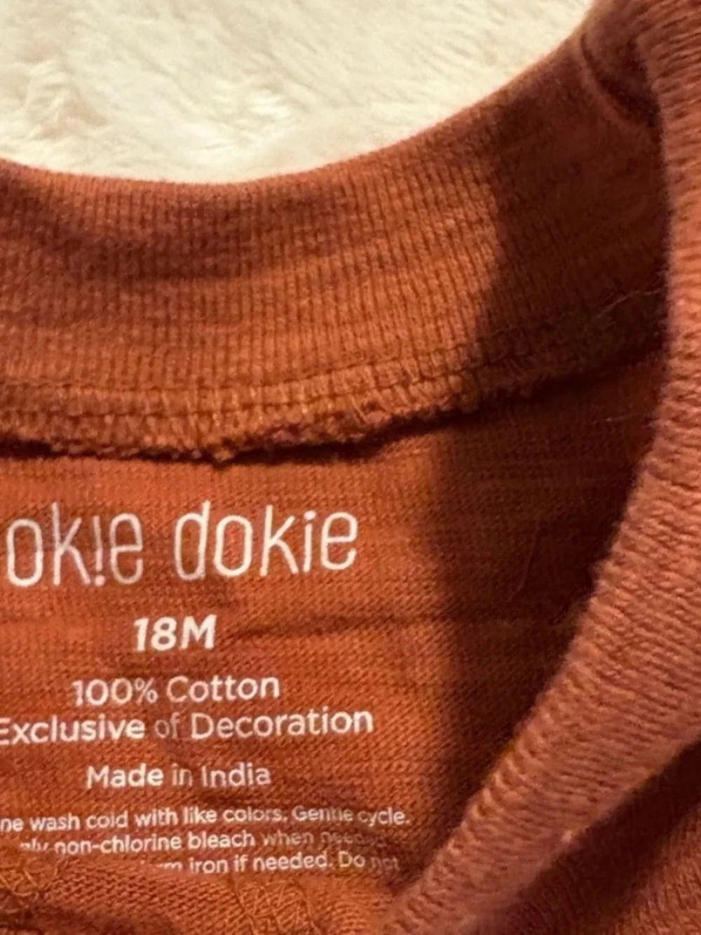 Okie Dokie Rust T-Shirt with Sandcastle Design
